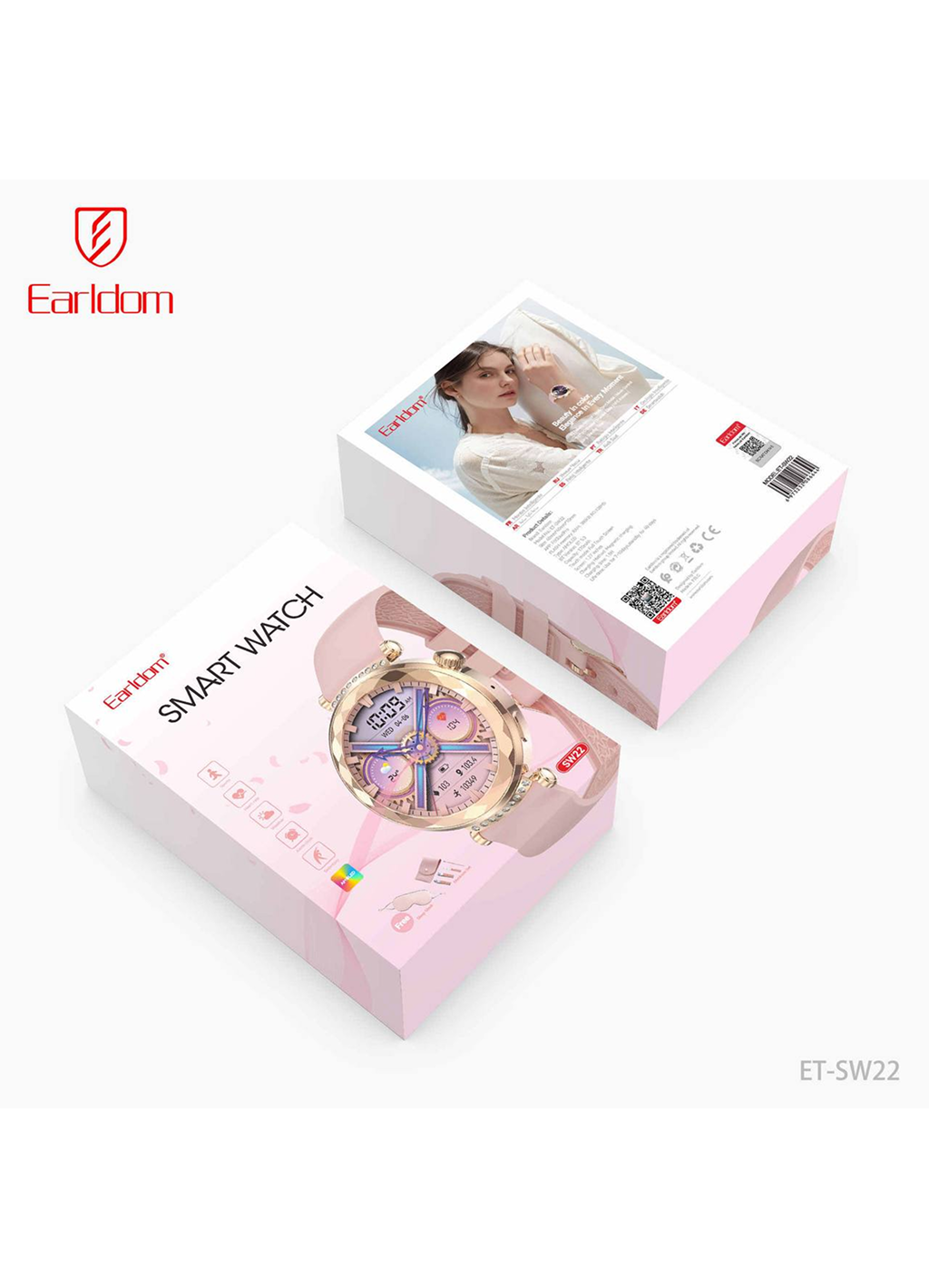 Умные часы Earldom SW15, AMOLED, водонепроницаемые, металлический корпус