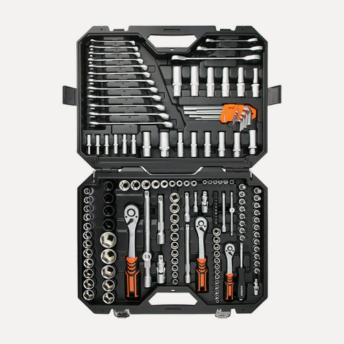 Изображение товара Набор автоинструмента PATRIOT SSP 150 "Зевс", 1/2+1/4+3/8 DR (150 пр.), Cr-V