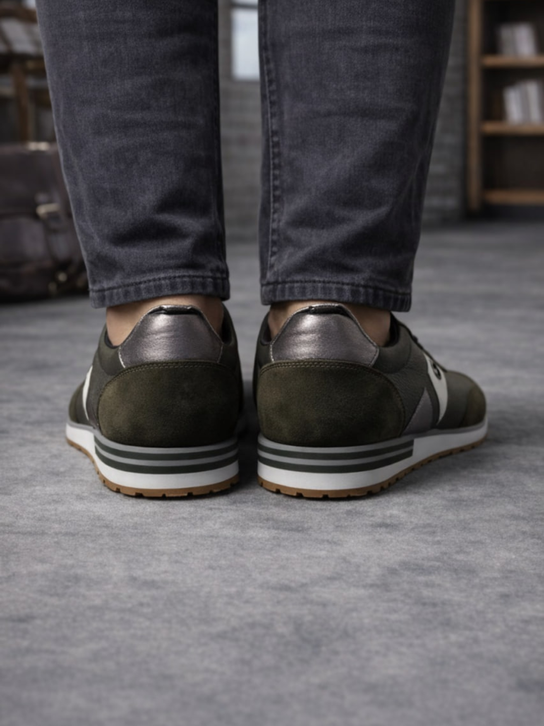 Кроссовки  009, размер 44, green — фото 1