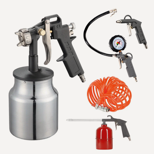 Изображение товара Набор окрасочного пневмоинструмента PATRIOT KIT 5В, 5 шт, серый