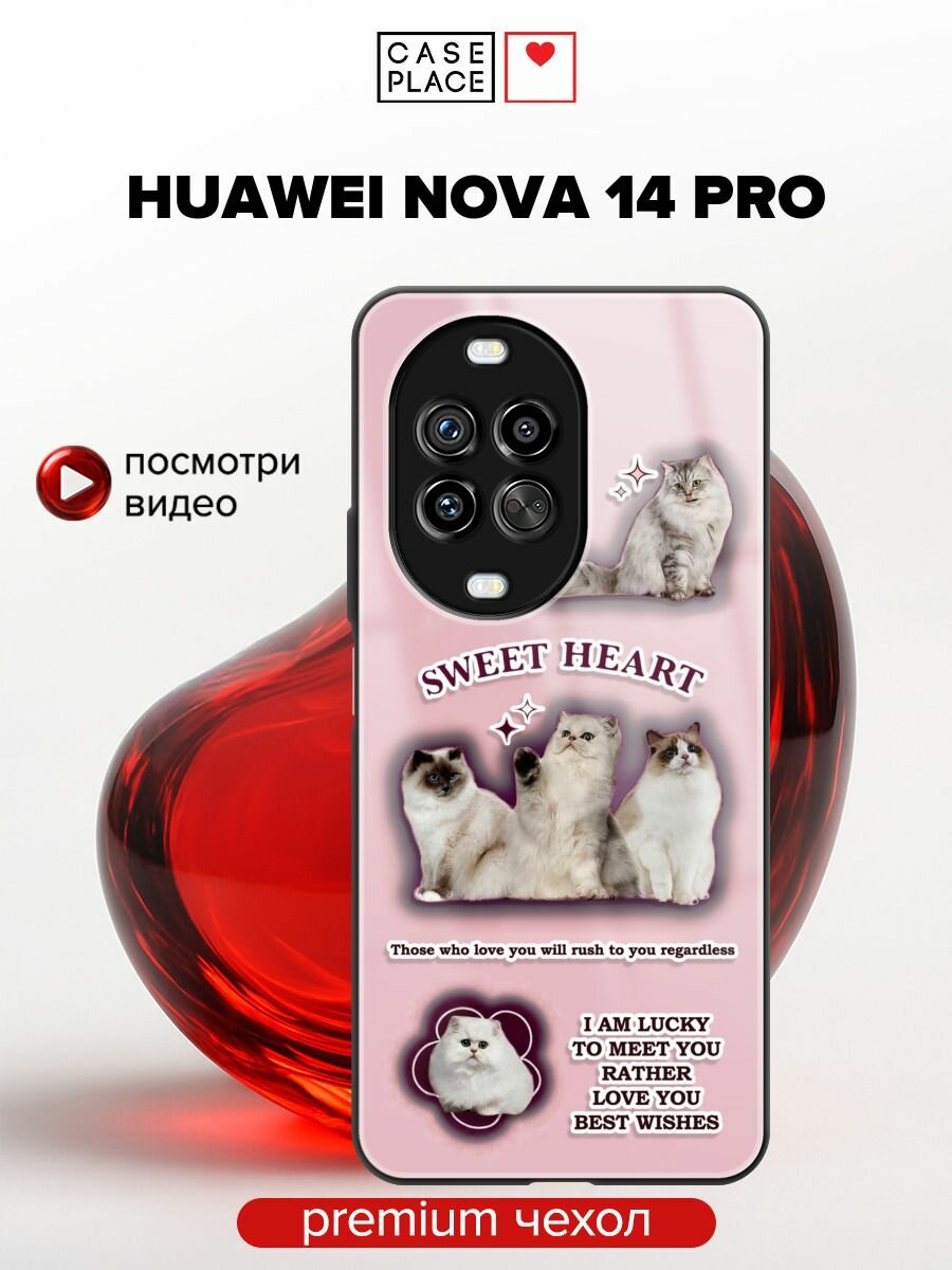 Чехол на Huawei Nova 14 Pro / Хуавей Нова 14 Про с объемным принтом "Пушистики 2"