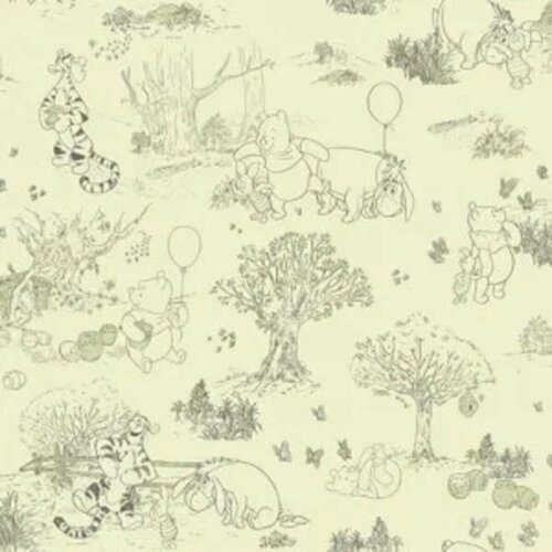 фото Обои york collections disney iii dk5842 a; 0,52x10,05 м. , бумага sure strip , бежевый