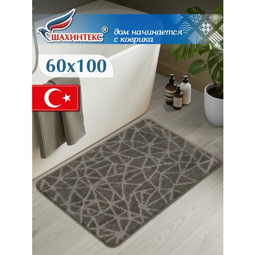 фото Коврик shahintex pp 001, 60х100 см, 100х60 смдля ванной комнаты, мокко