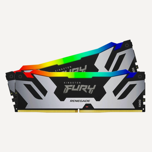 Изображение товара Оперативная память KINGSTON DDR5 32GB 6400МHz 2 KF564C32RSAK2-32, CL32, 1.4 В, серый