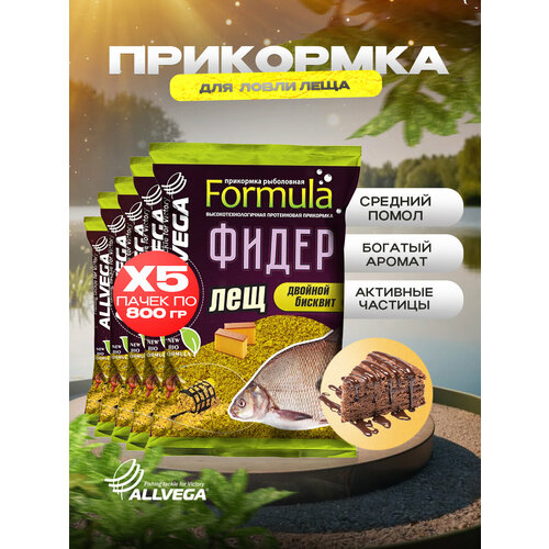 ALLVEGA Formula Feeder Bream GBF09-FB, 4500 г, 5 шт.