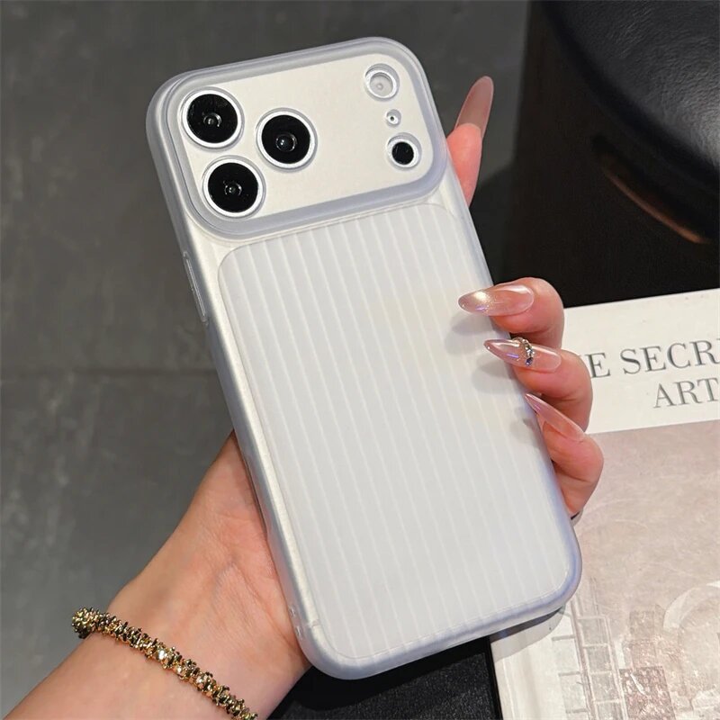 Белый чехол для iPhone 11 Pro, гофрированный