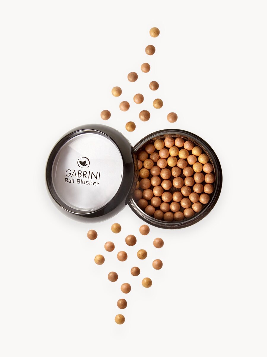 Румяна в шариках Gabrini Ball Blusher, сатиновые, стойкие, тон 303 бронзовый, 20,0 г