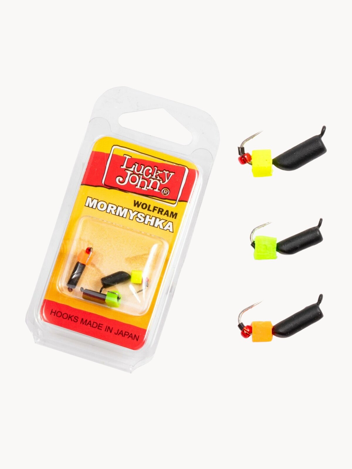 Мормышки вольфрамовые Lucky John столбик с петелькой 22SET 7 мм 0.65 г №16, 7.8 мм 0.7 г №14, 7.8 мм 1 г №14 3 шт.