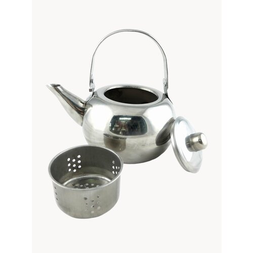 Чайник походный туристический нержавейка с ситечком 1,5 литра