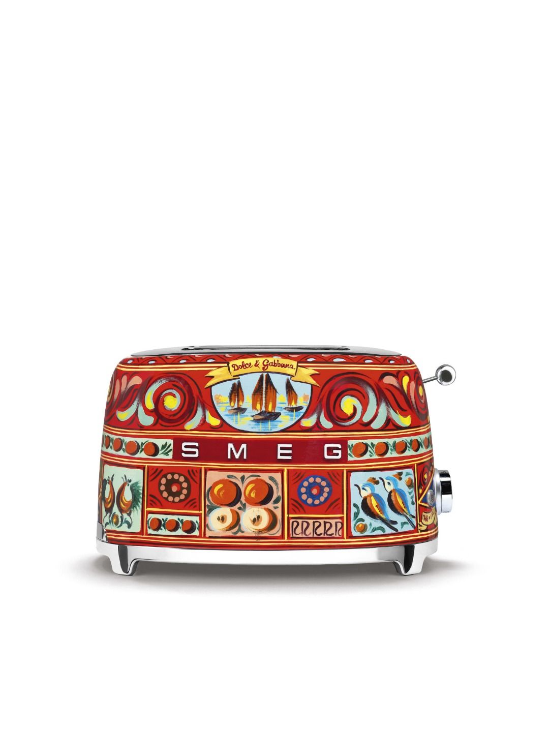 Тостер Smeg 50s Style Sicily is my love TSF01DGEU, 2 тоста, 950 Вт, 6 уровней прожарки