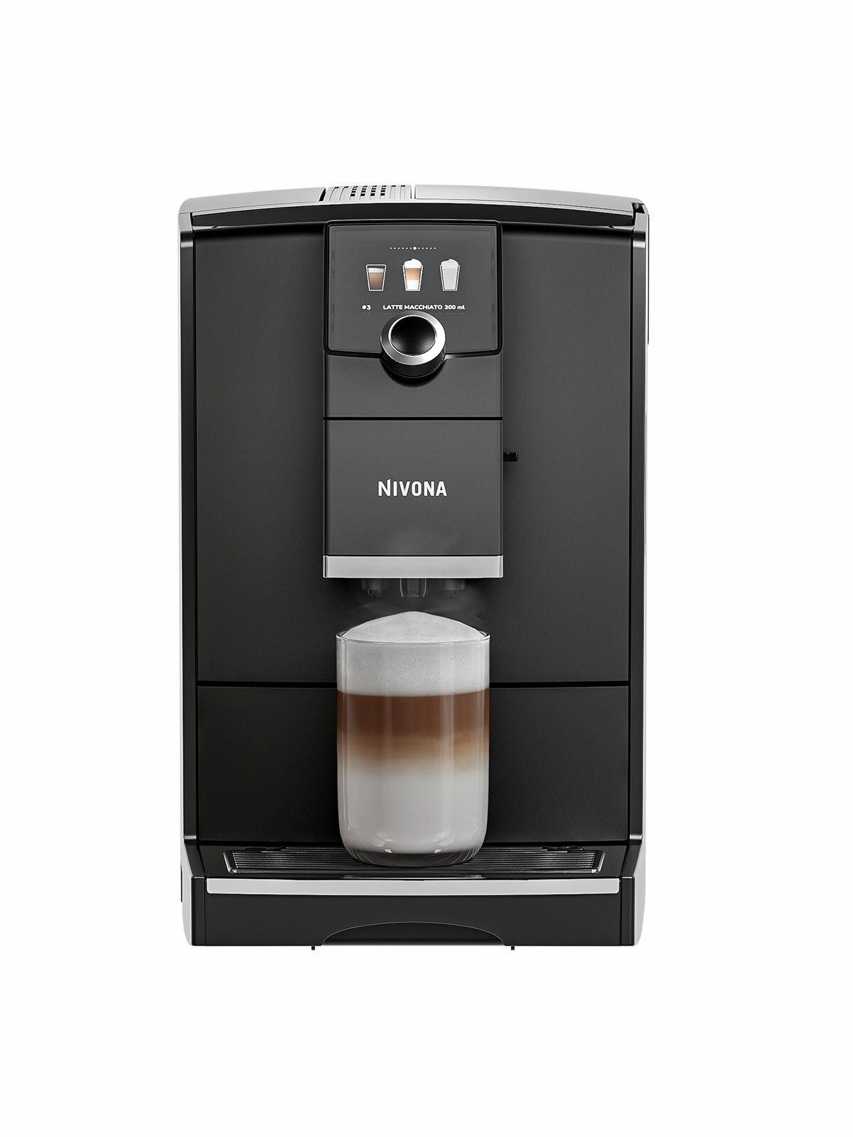 Автоматическая кофемашина Nivona CafeRomatica NICR 790, цветной дисплей, капучино одной кнопкой, индивидуальные рецепты, управление со смартфона, чёрный — фото 1