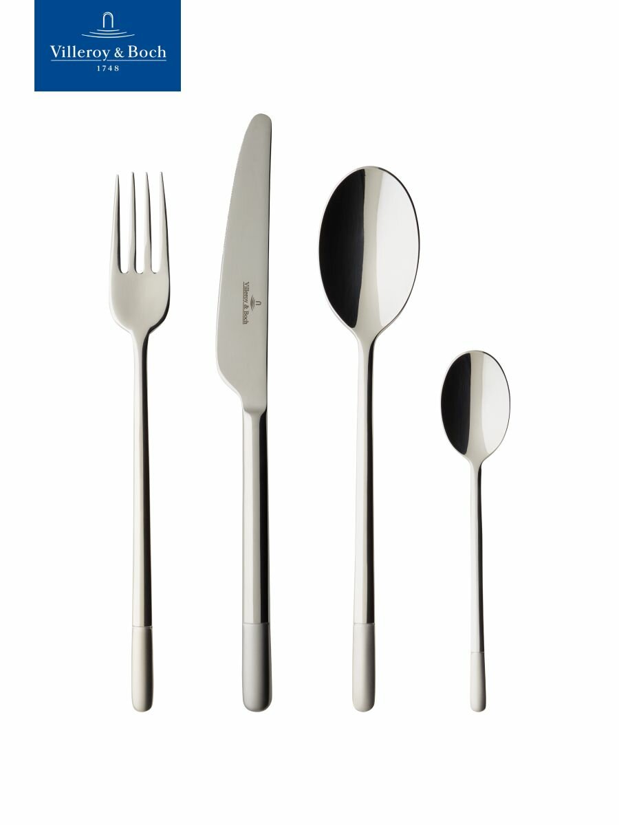 Набор столовых приборов на 6 персон, 24 предмета, Ella satin, Villeroy & Boch, Нержавеющая сталь
