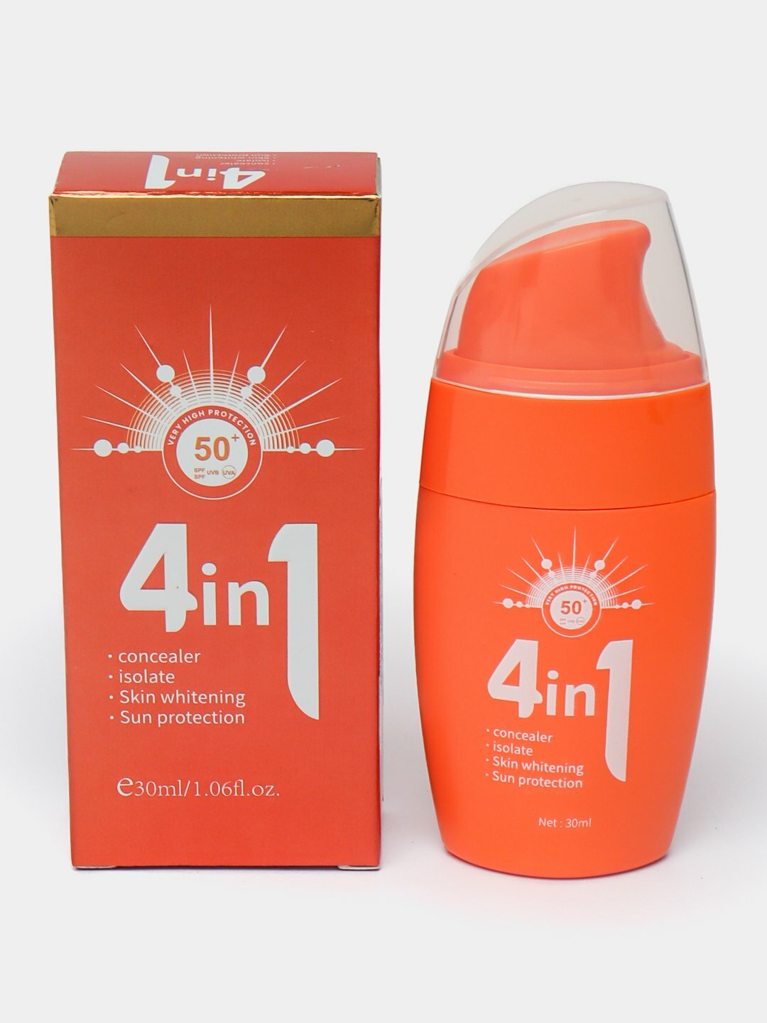 Солнцезащитный крем 4 в 1 Sun Cream, SPF 50+, PA++++, для лица и тела