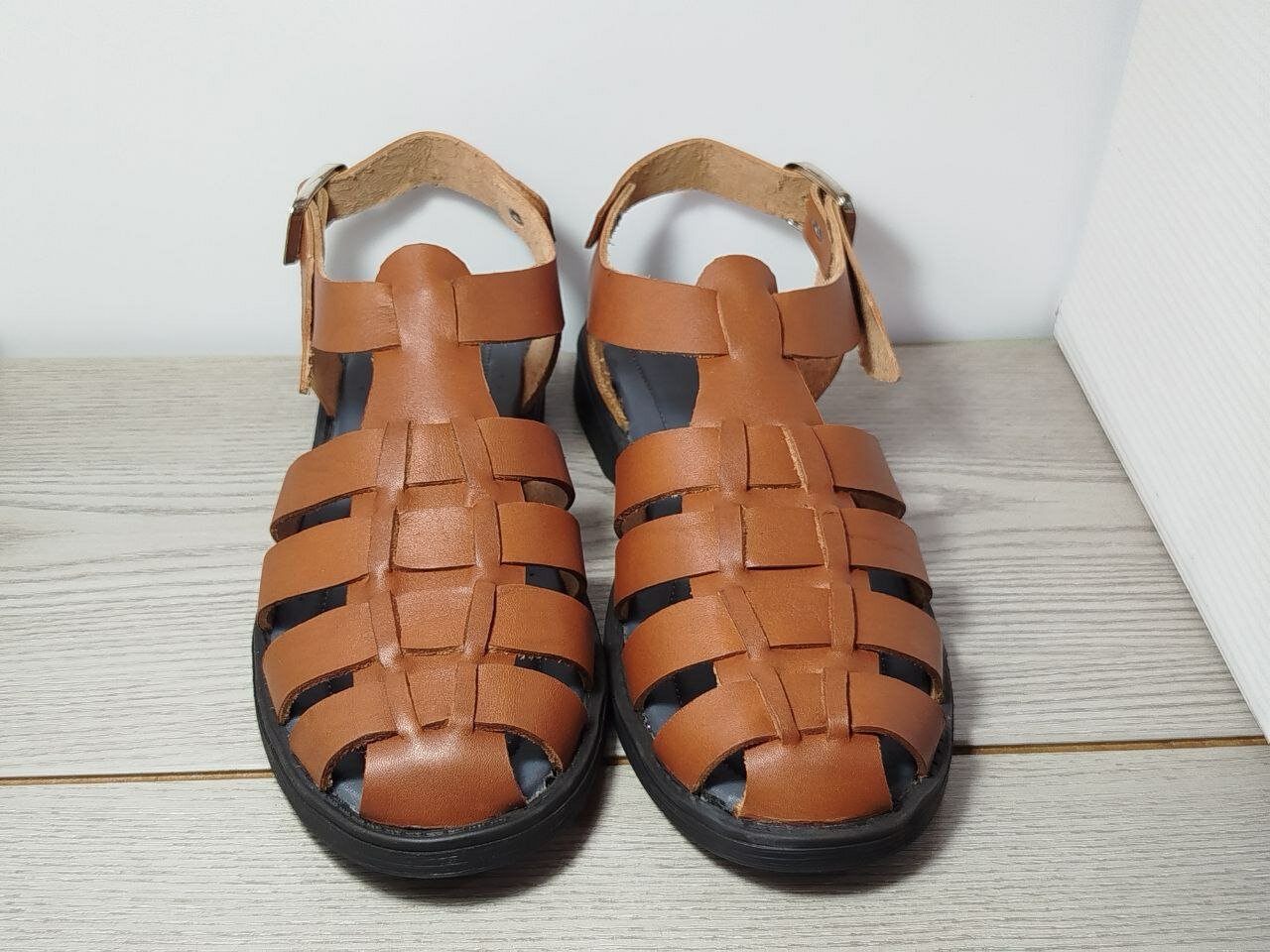 Сандалии Сандалии, размер 34, коньячный — фото 1