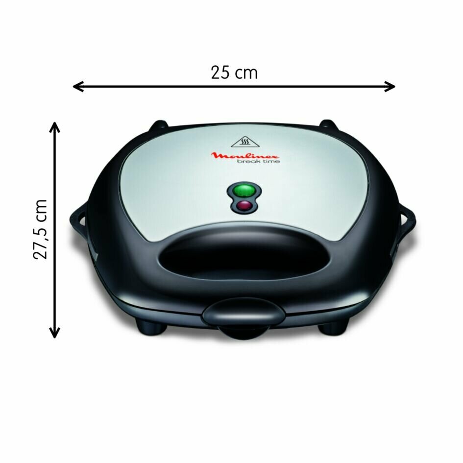 Сэндвичница Moulinex Break Time SW611812 — 700 Вт, сменные панели — фото 1