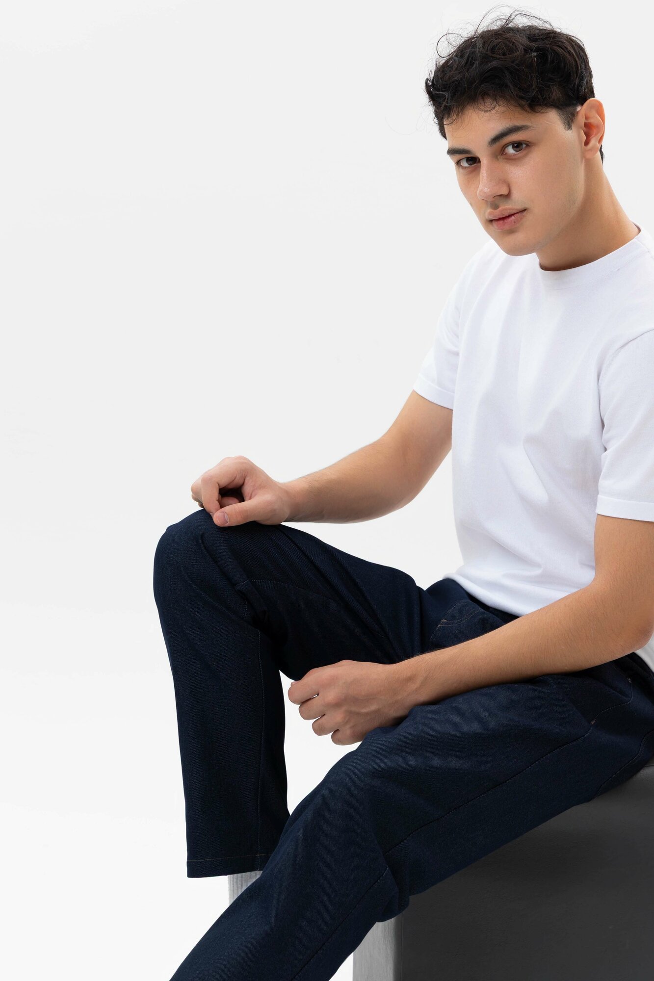 Брюки классические TERRA PRO TERRA PRO, размер 34, navy — фото 1