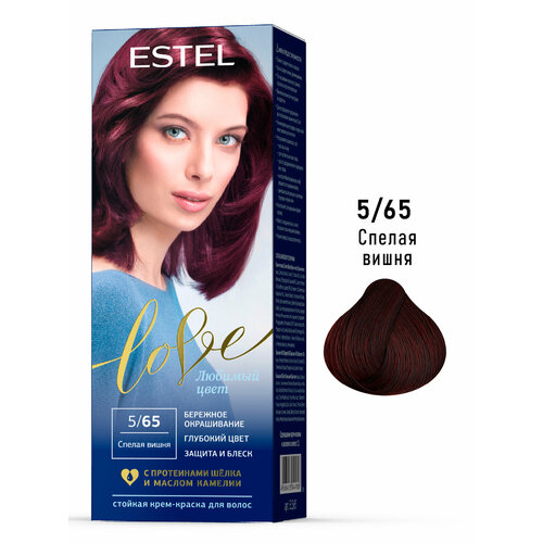 фото Краска для окрашивания волос estel love 5.6 божоле 50+50+15 мл