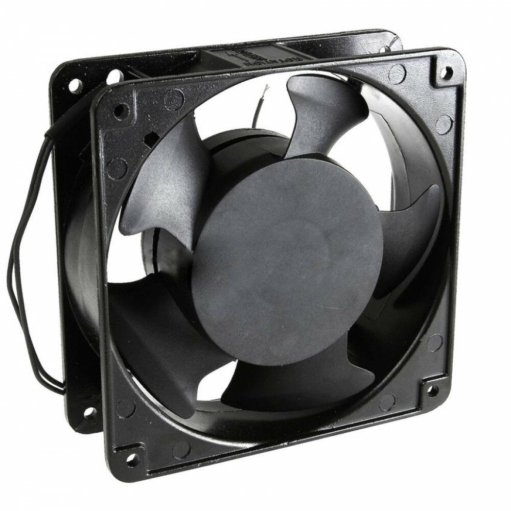 Вентилятор 120х120х38 (YJF 12038) 12380A2HSL 220v втулка, черный