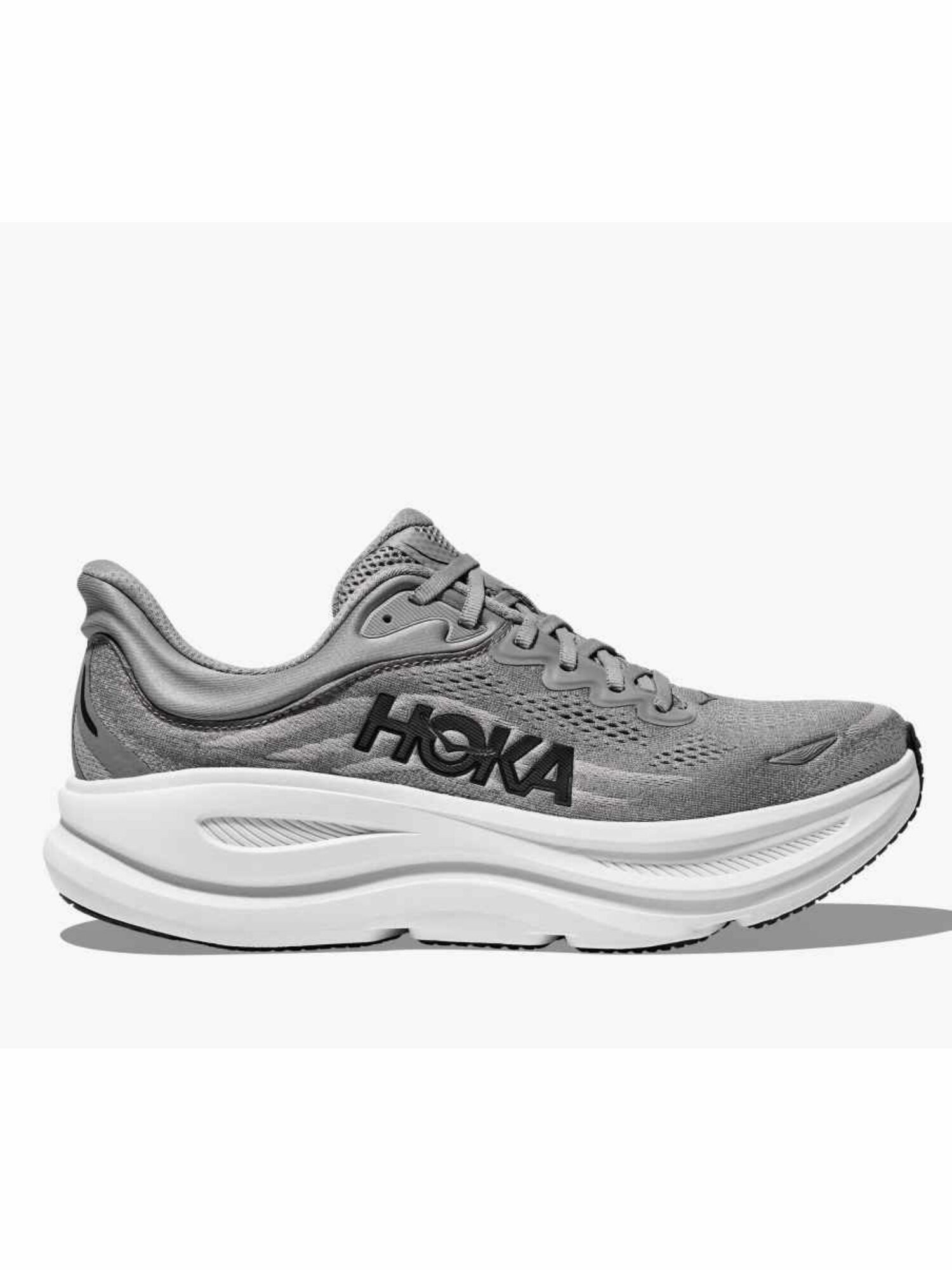 Кроссовки HOKA ONE ONE M BONDI 9, полнота D, размер 14 US, серый