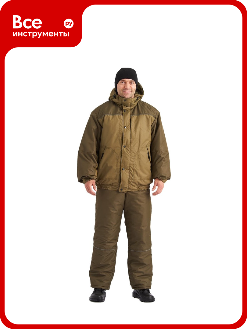 Зимний костюм URSUS вихрь светлый хаки/темный хаки КОС614-578; 60-62 182-188