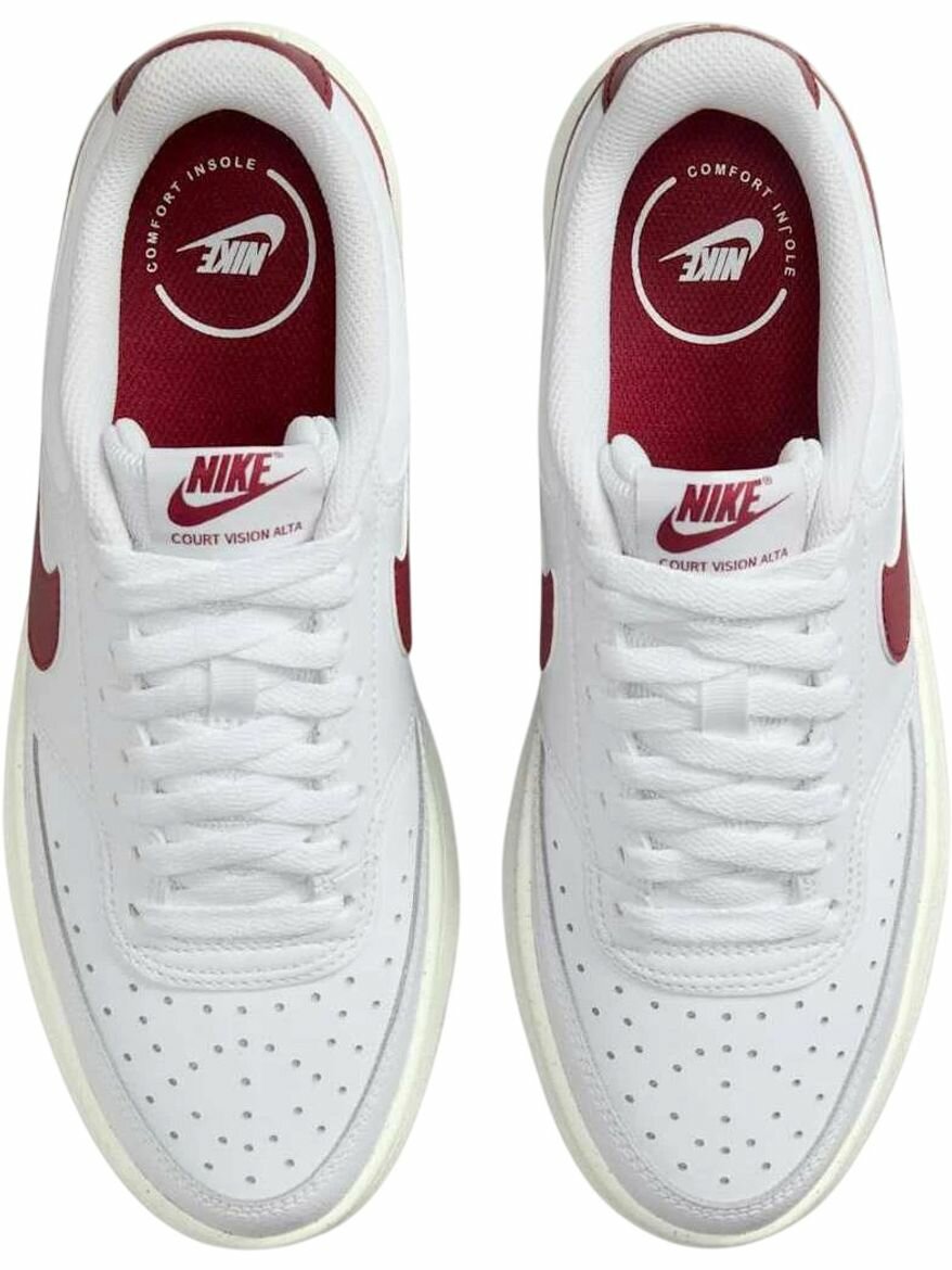 Кроссовки NIKE W COURT VISION ALTA XS, полнота F, размер 6.5 US, белый, — фото 1