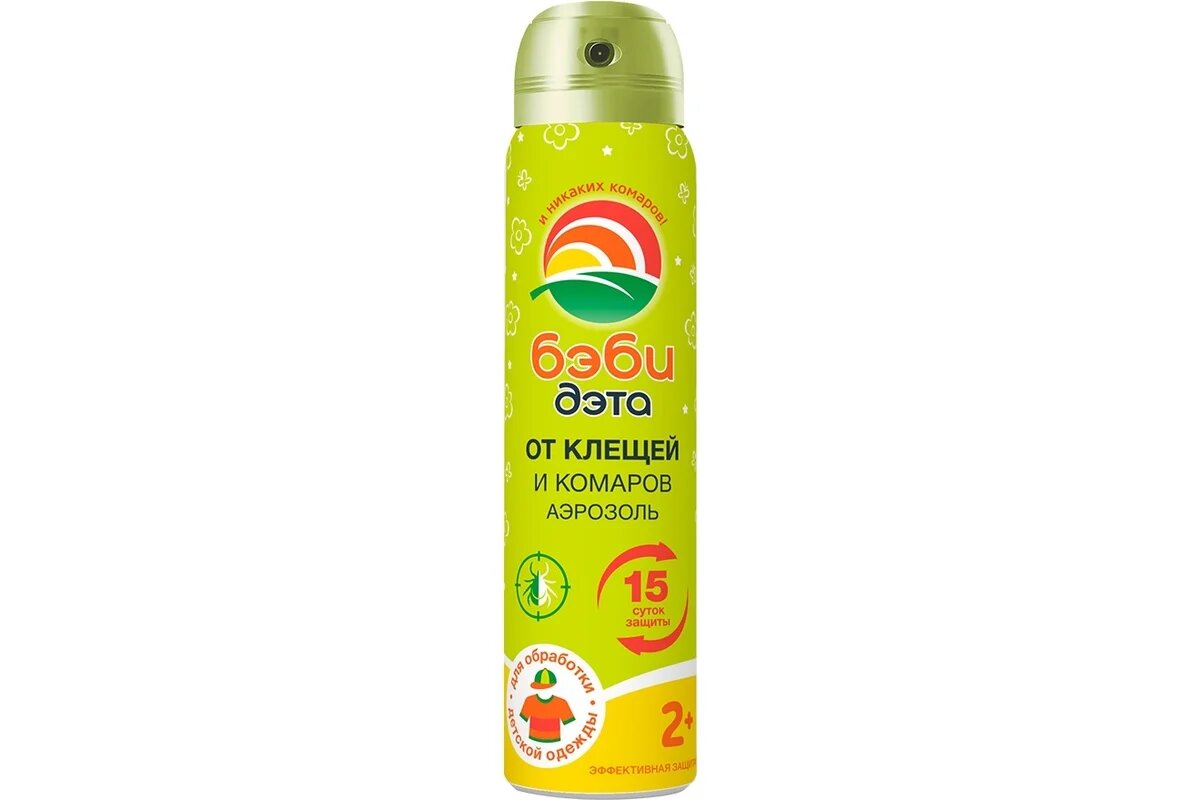 Бэби ДЭТА детский аэрозоль от клещей и комаров 100 мл 66731708 1 шт/уп