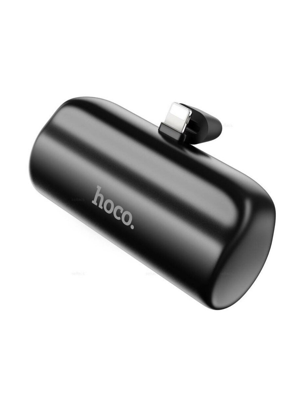 Внешний аккумулятор повербанк Power bank для iphone Lightning 5000mAh черный с подставкой J106 Mini