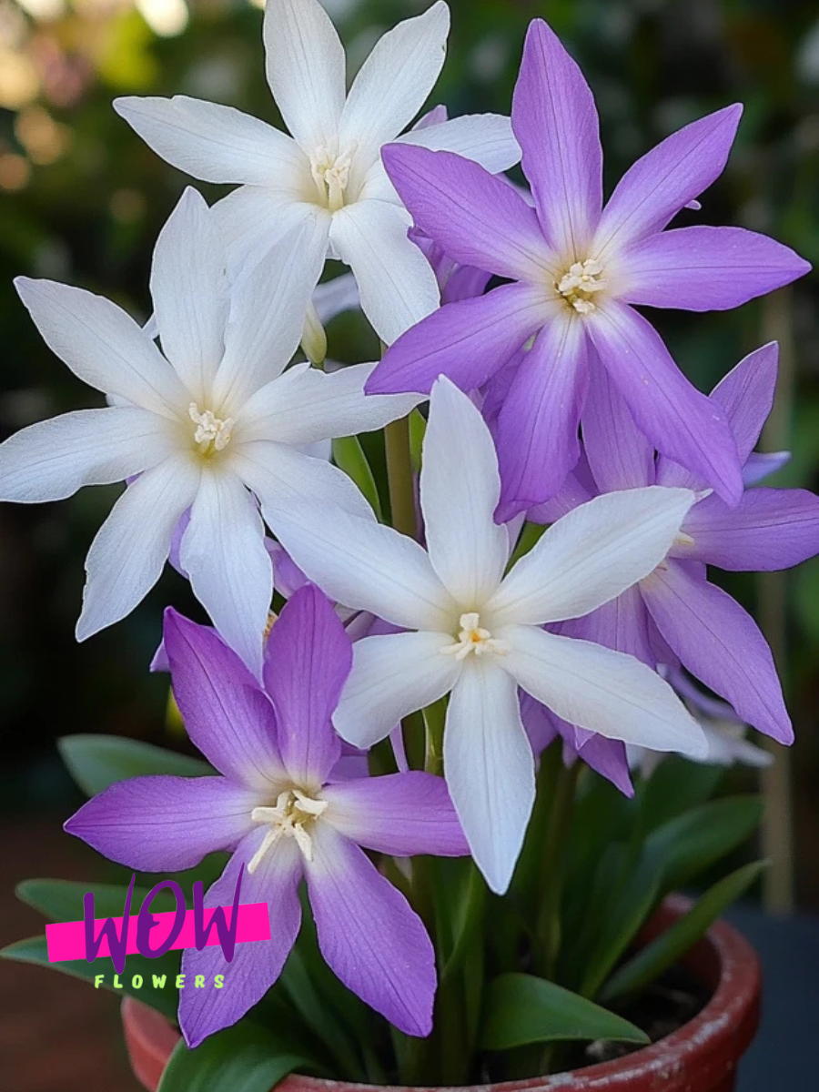 Луковицы цветов  WOW FLOWERS  TWIN Хионодокса Люции Виолет Бьюти 5 шт \ Хионодокса Люции Альба 5 шт ( 10 шт )
