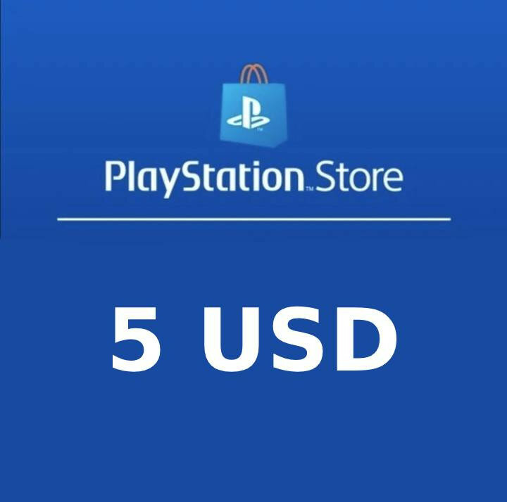Карта пополнения счета PlayStation Store (PS Store) (США/USA) - 5 USD (5$) электронный ключ