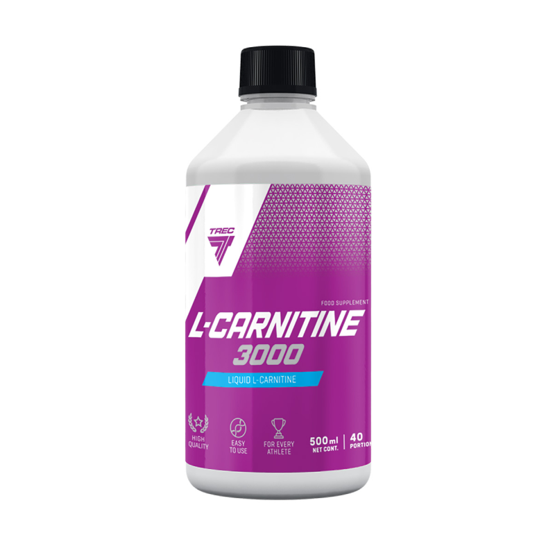 Trec Nutrition L-CARNITINE 3000 500 мл (Вишня) - Жидкий L-Карнитин для Жиросжигания и Энергии