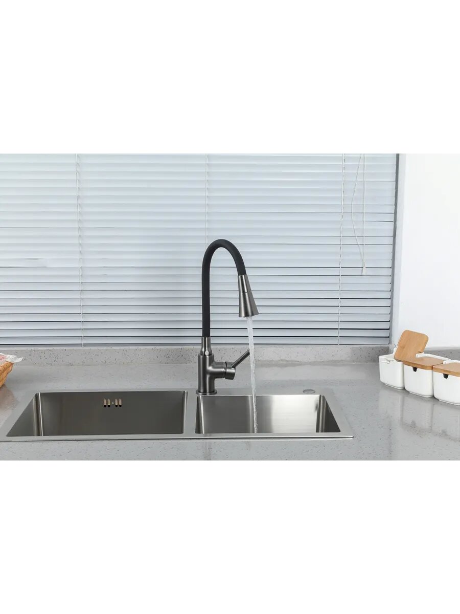 Смеситель для кухни с гибким изливом FRAP F4044-9 — фото 1