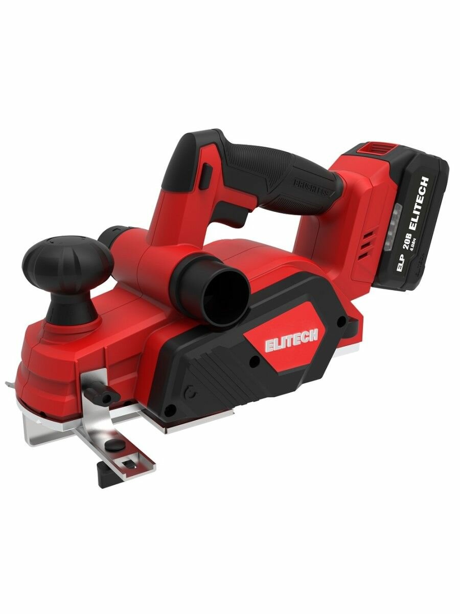 Рубанок аккумуляторный ELITECH РА 2082БЛ 20В 4 А/ч BL мотор ширина 82 мм
