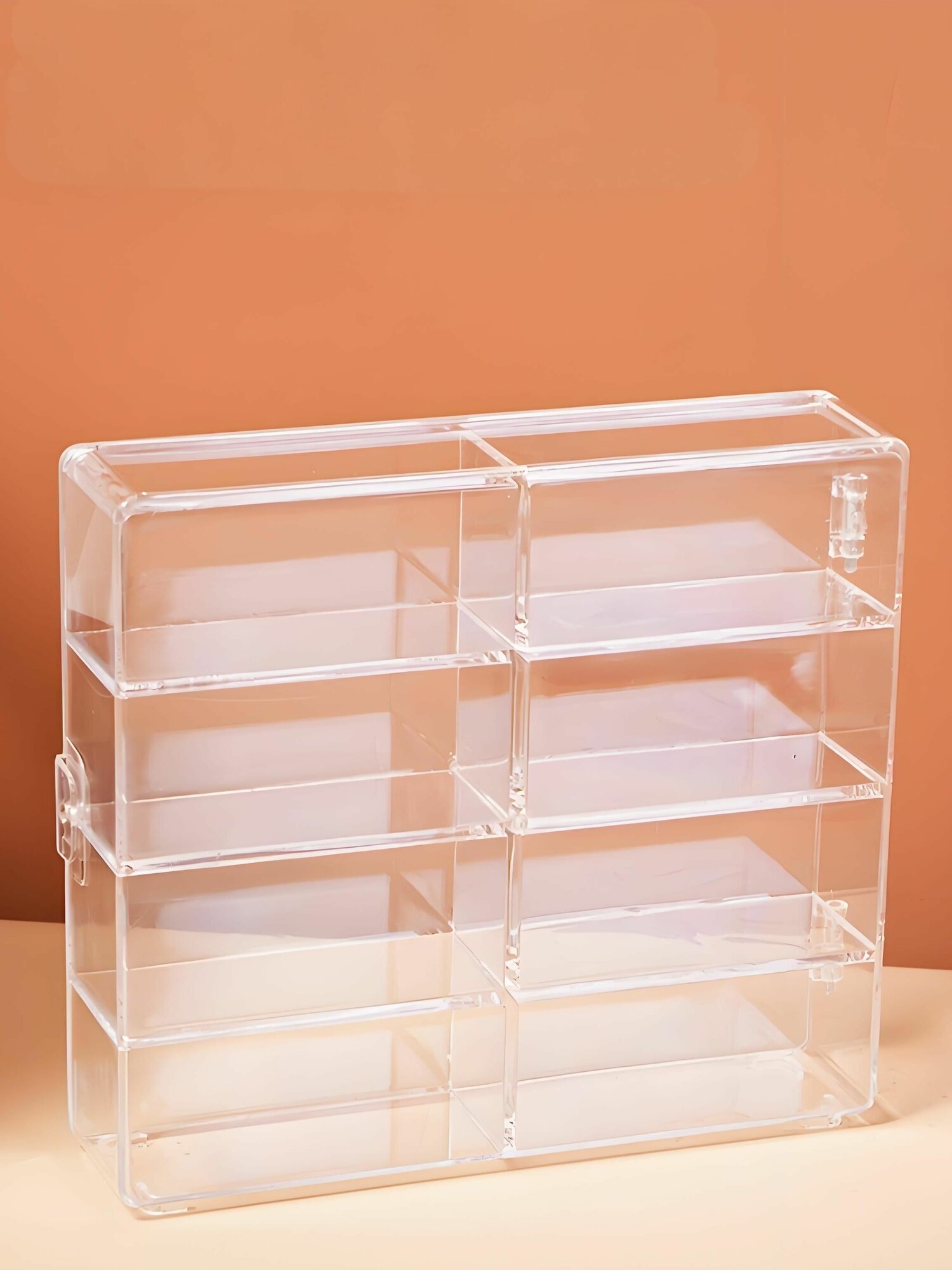 Стеллаж-органайзер для хранения коллекционных игрушек машин