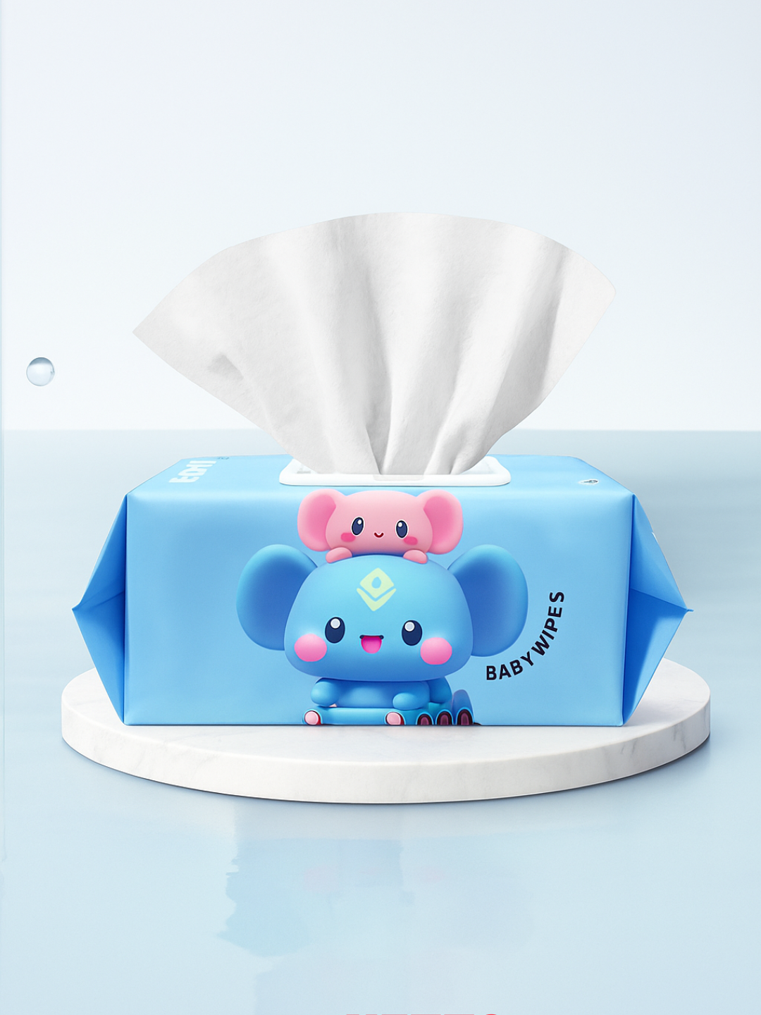 Детские влажные салфетки MIO, гипоаллегенны, без спирта, 80 штук 20*20 см