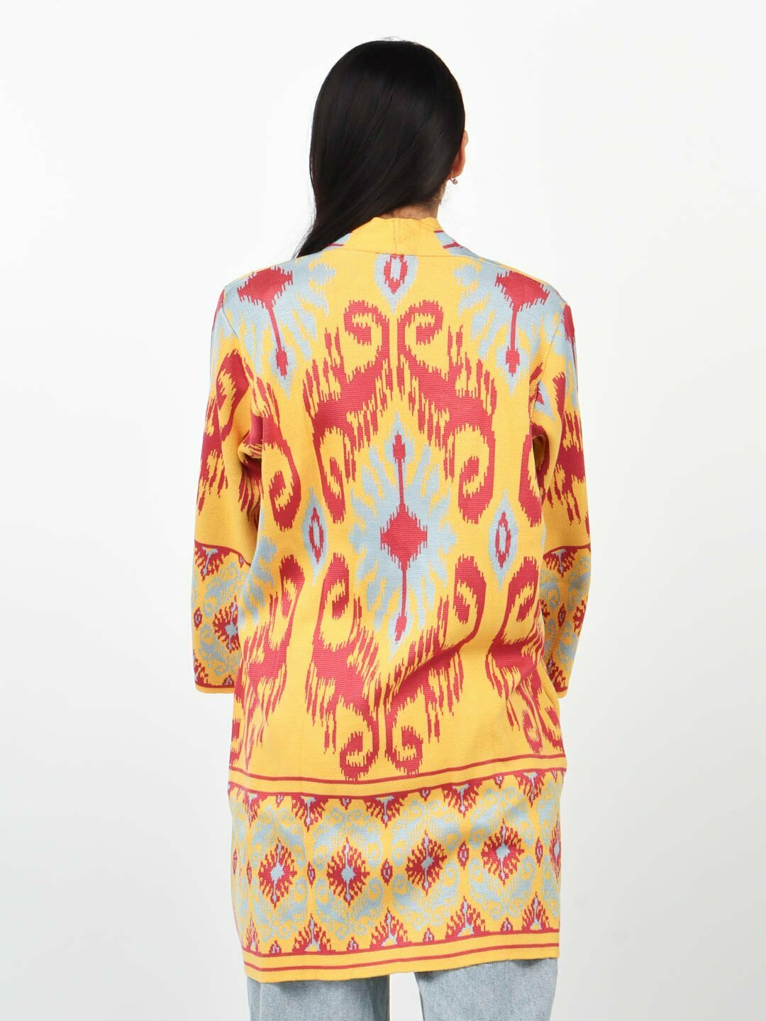 Кардиган Didov TRIKO 0024, размер oversize, yellow — фото 1