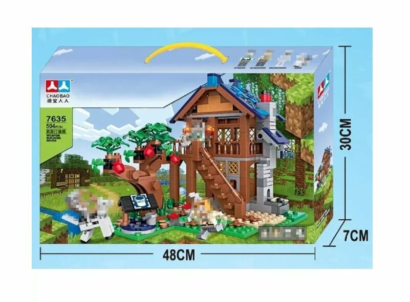Конструктор Minecraft "My World #7635", Дом для оружия, 504 деталей — фото 1