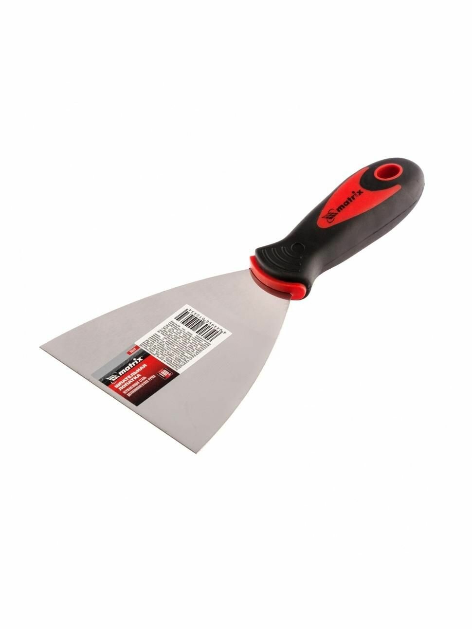 Шпательная лопатка из нержавеющей стали 100 мм двухкомпонентная ручка Matrix