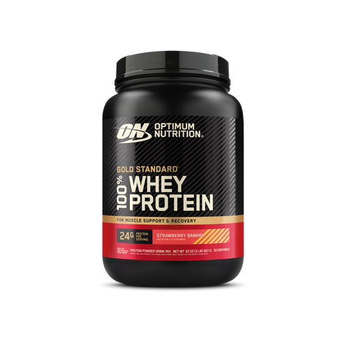 Протеин Optimum Nutrition 100% Whey Gold Standard, 907 гр., клубника-банан