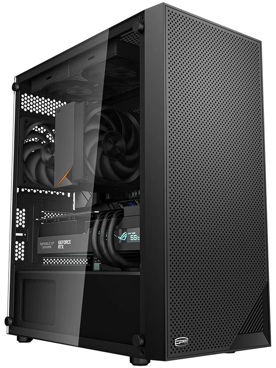 Корпус C3B310 BK черный без БП mATX 8x120mm 4x140mm 2xUSB3.0