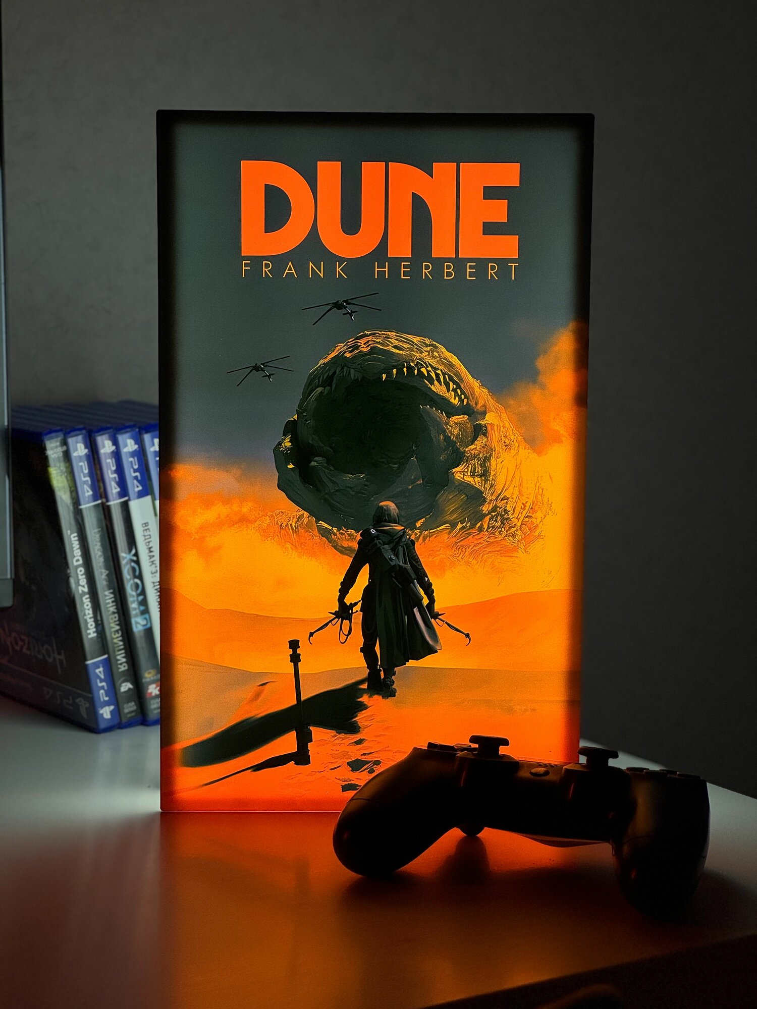 Светильник-постер Дюна (Dune) акриловый настенный/настольный