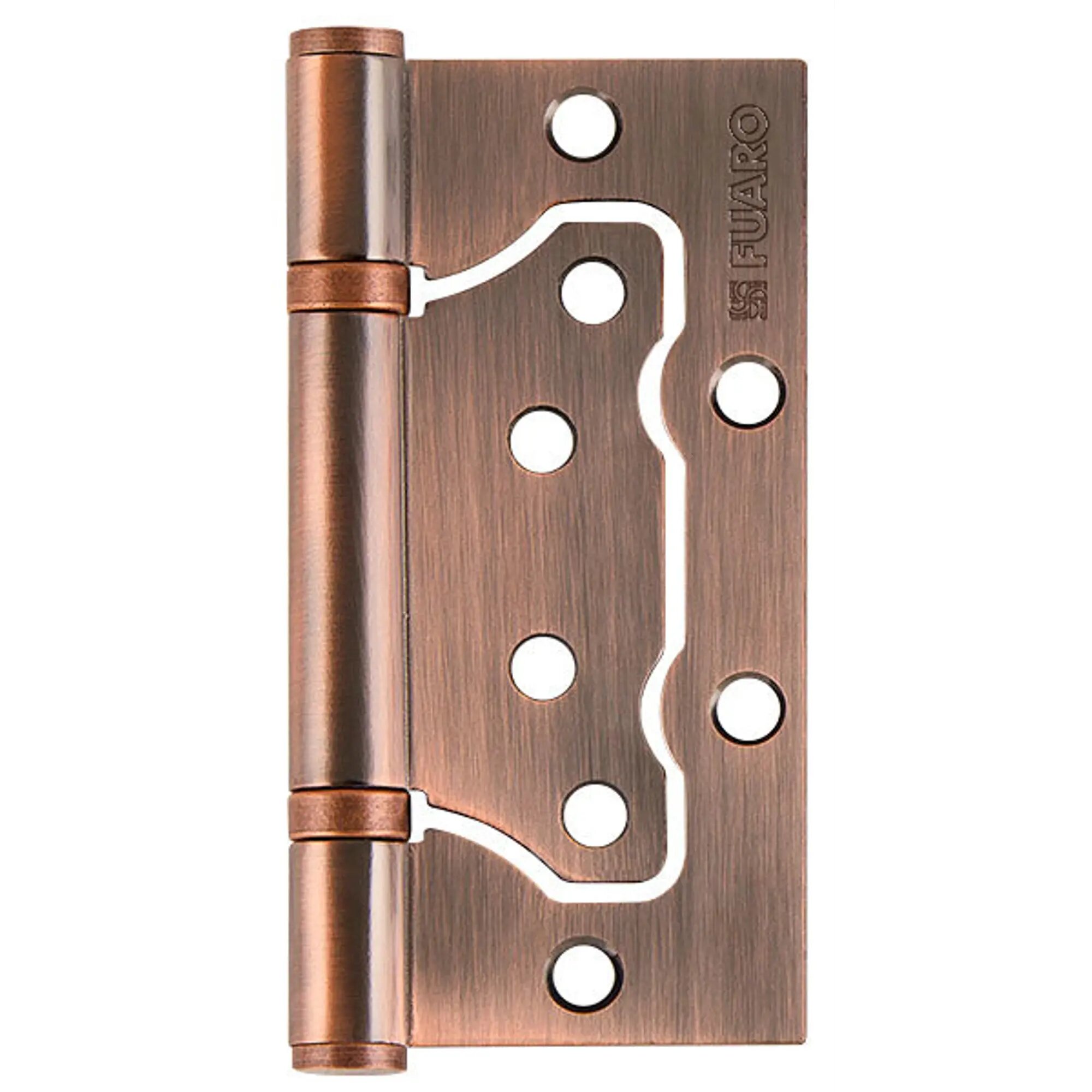 Петля без врезки N100500/2BB-AC/BL 100x75x2.5 мм сталь цвет античная медь