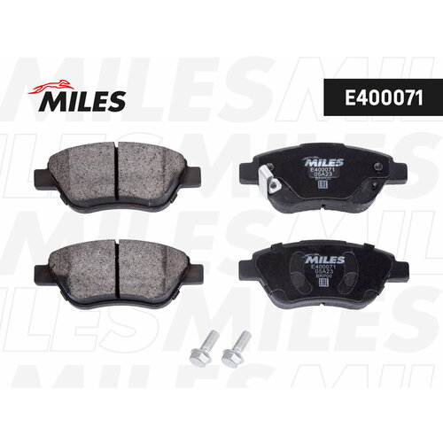 фото Колодки тормозные opel corsa d 06-; fiat doblo 01-, panda 04- передние miles low-metallic