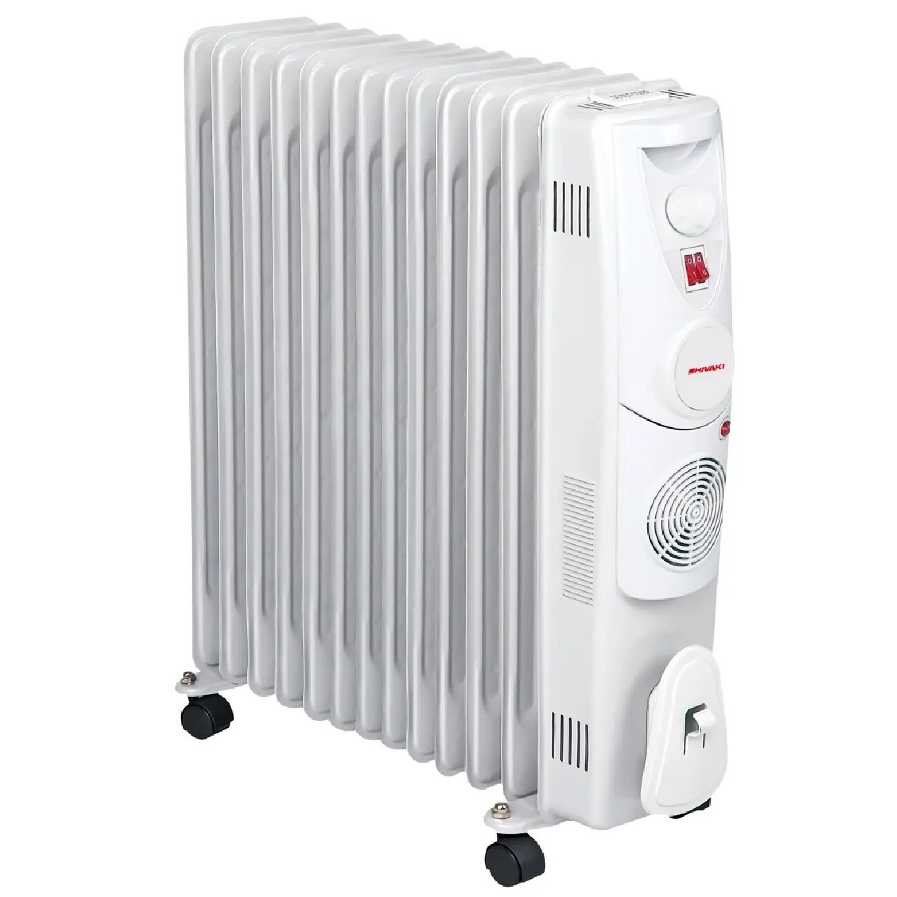 Масляный радиатор Shivaki SH-OH-1352, Безопасность: Отключение при опрокидывании, Вес: 22 кг, Высота: 68 см