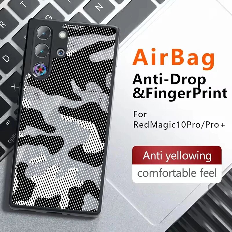 [Готовый запас] Для ZTE Nubia Red Magic 10 10S 11 11s 9 9S 8 8S Pro Plus 10 Прозрачный чехол для предотвращения падения с воздушным ударом No 6 Red Magic 10 Pro