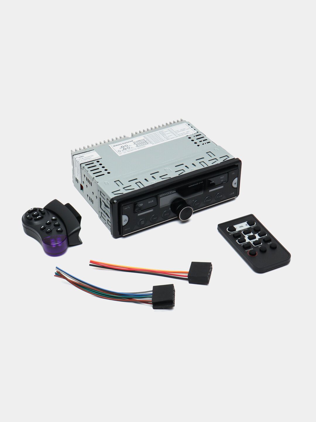 Магнитола Kenwood, с USB, Bluetooth и FM-тюнером, 2 пульта ДУ — фото 1