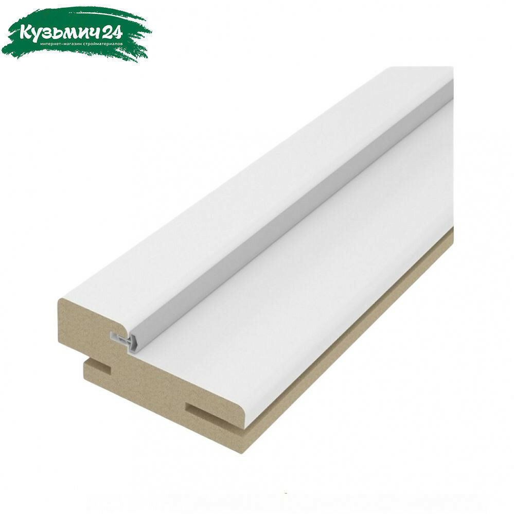 Коробка дверная сэндвич Bravo Snow Melinga 031-2324 МДФ для межкомнатных дверей белая 32х70х2070 мм