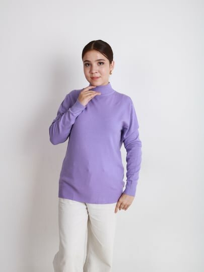 Водолазка , размер OneSize, лавандовый — фото 1