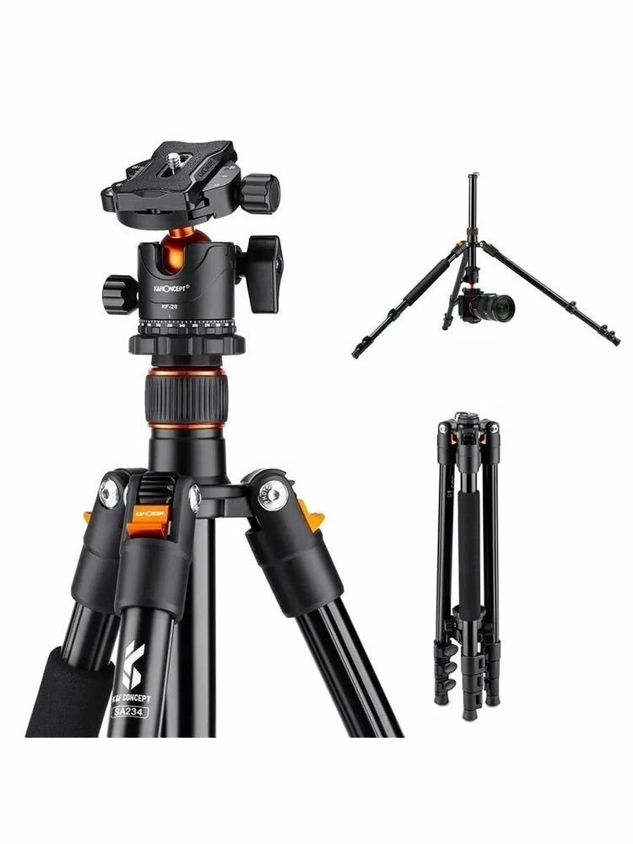 Штатив трипод для камеры K&F Concept KF09.080V1 (K234A1+BH-28L)