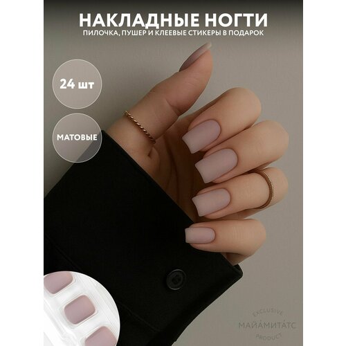 фото Miamitats набор накладных ногтей velour (square) storm