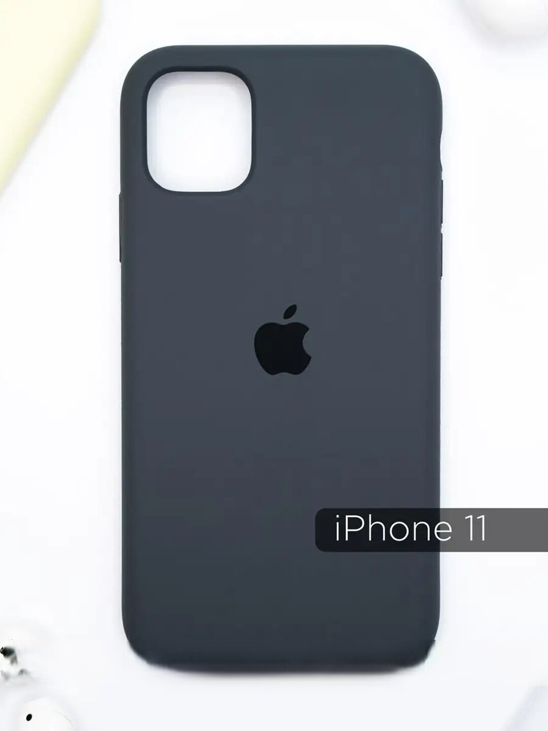 Силиконовый чехол для iPhone 11, матовый, мягкий, противоударный, тонкий — фото 1